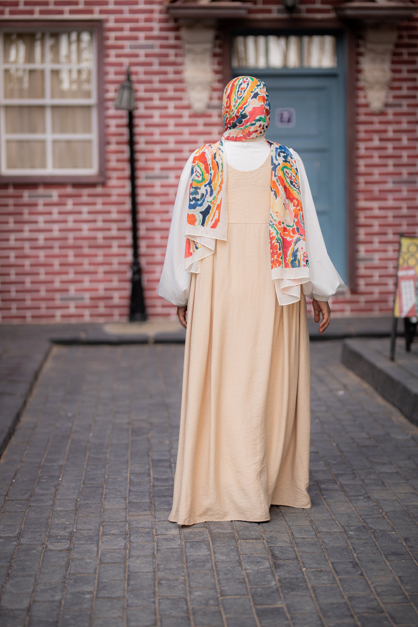 Cut Dress with attached sleeves
