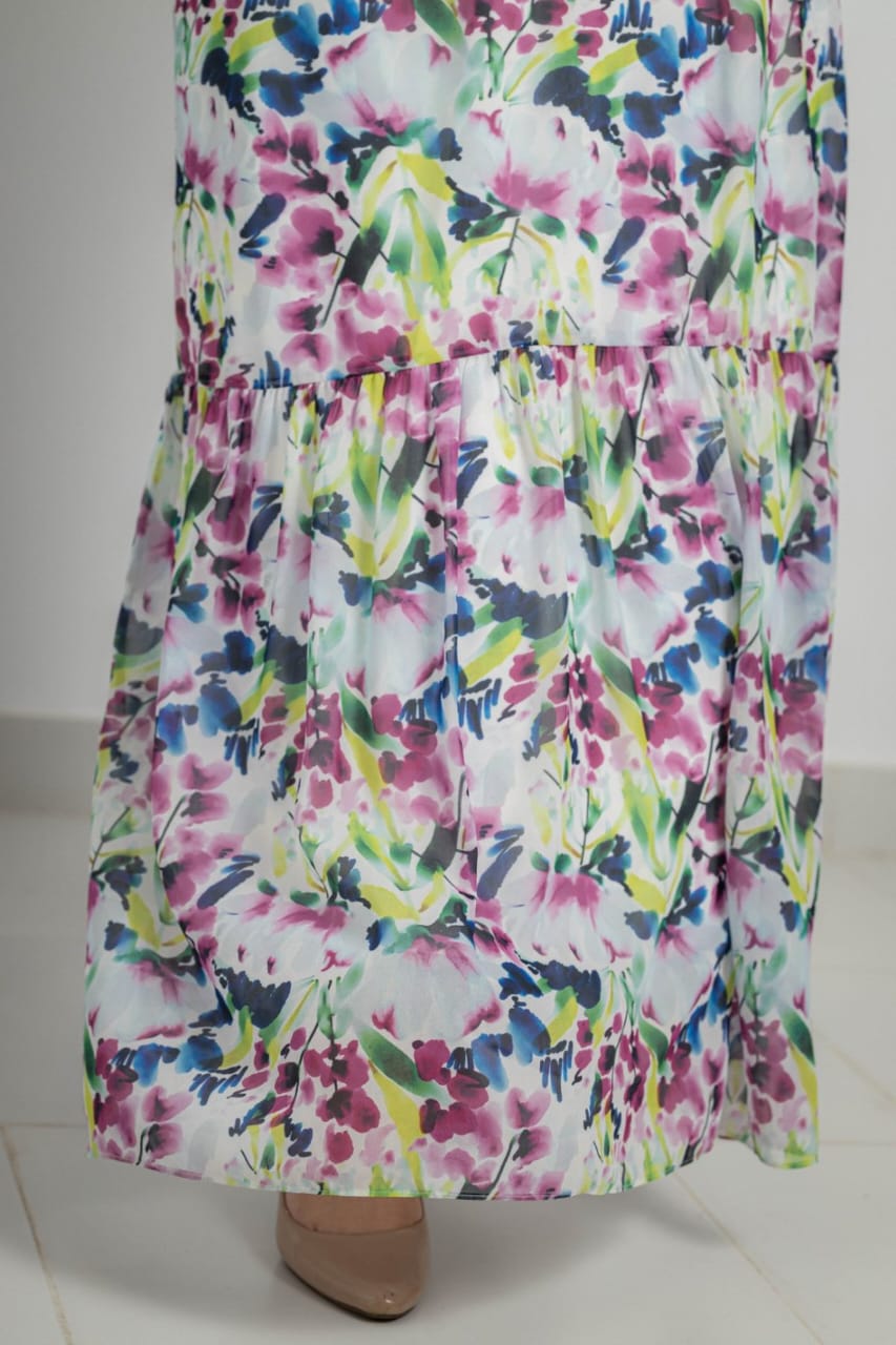 Fully lined chiffon dress