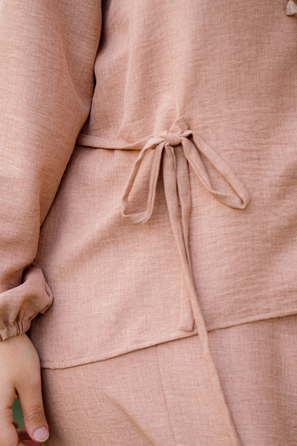 Tan Co-ord Linen Set