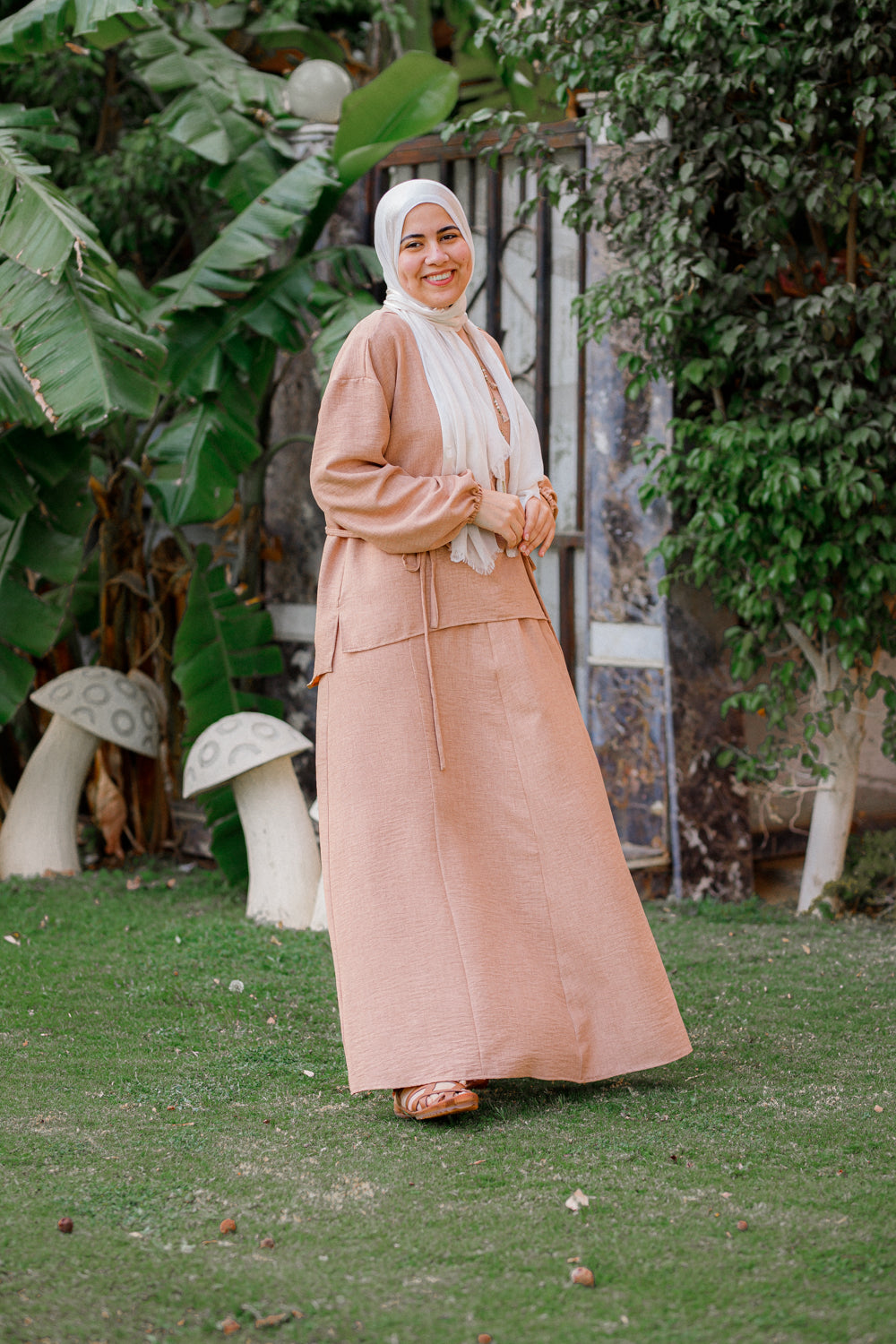 Tan Co-ord Linen Set
