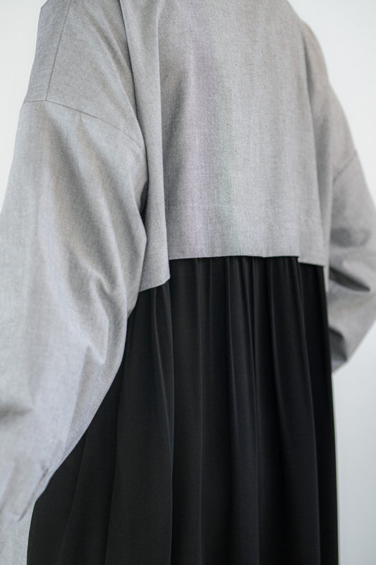 Gray & Black Dress