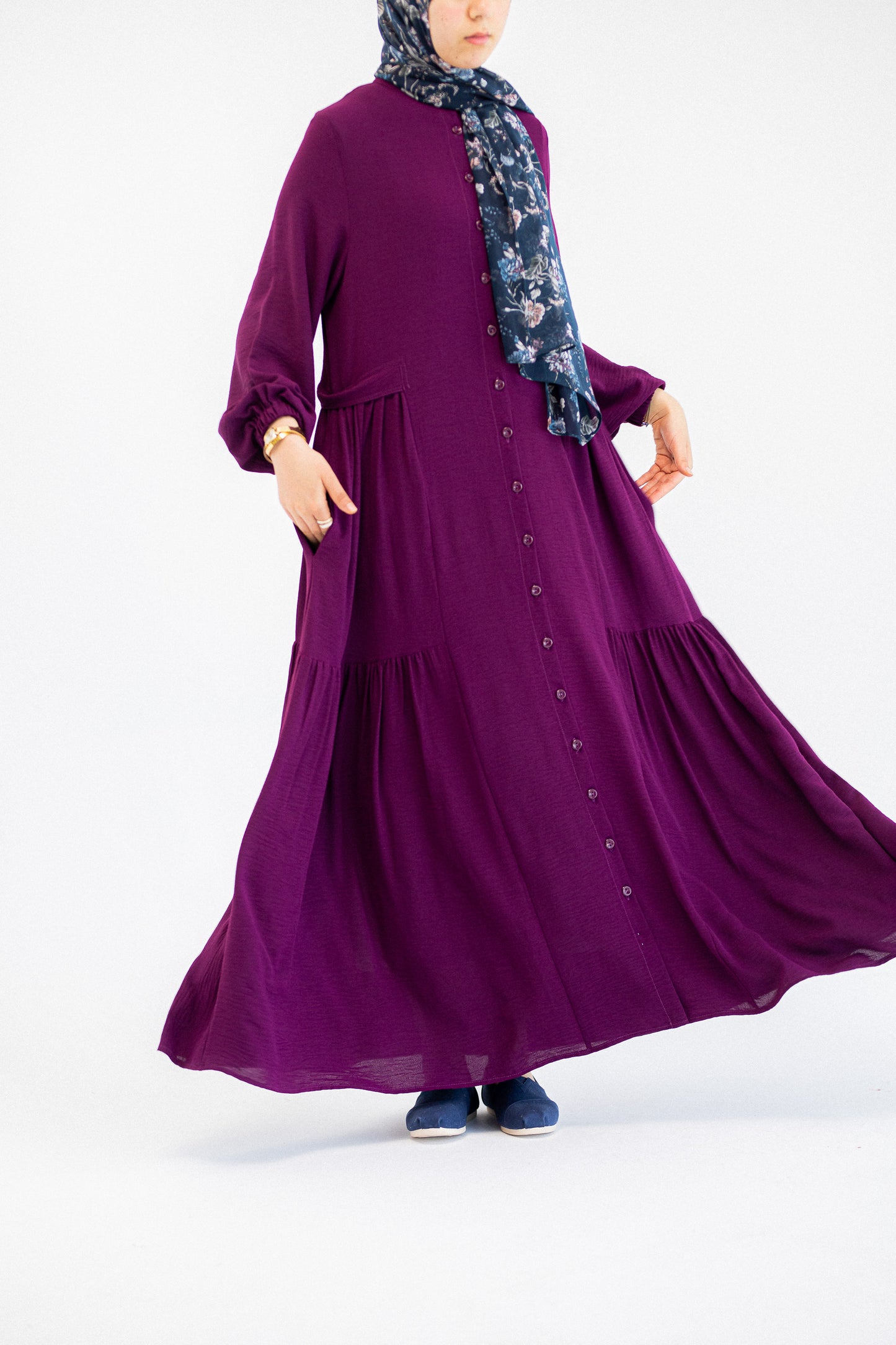Purple loose Dress