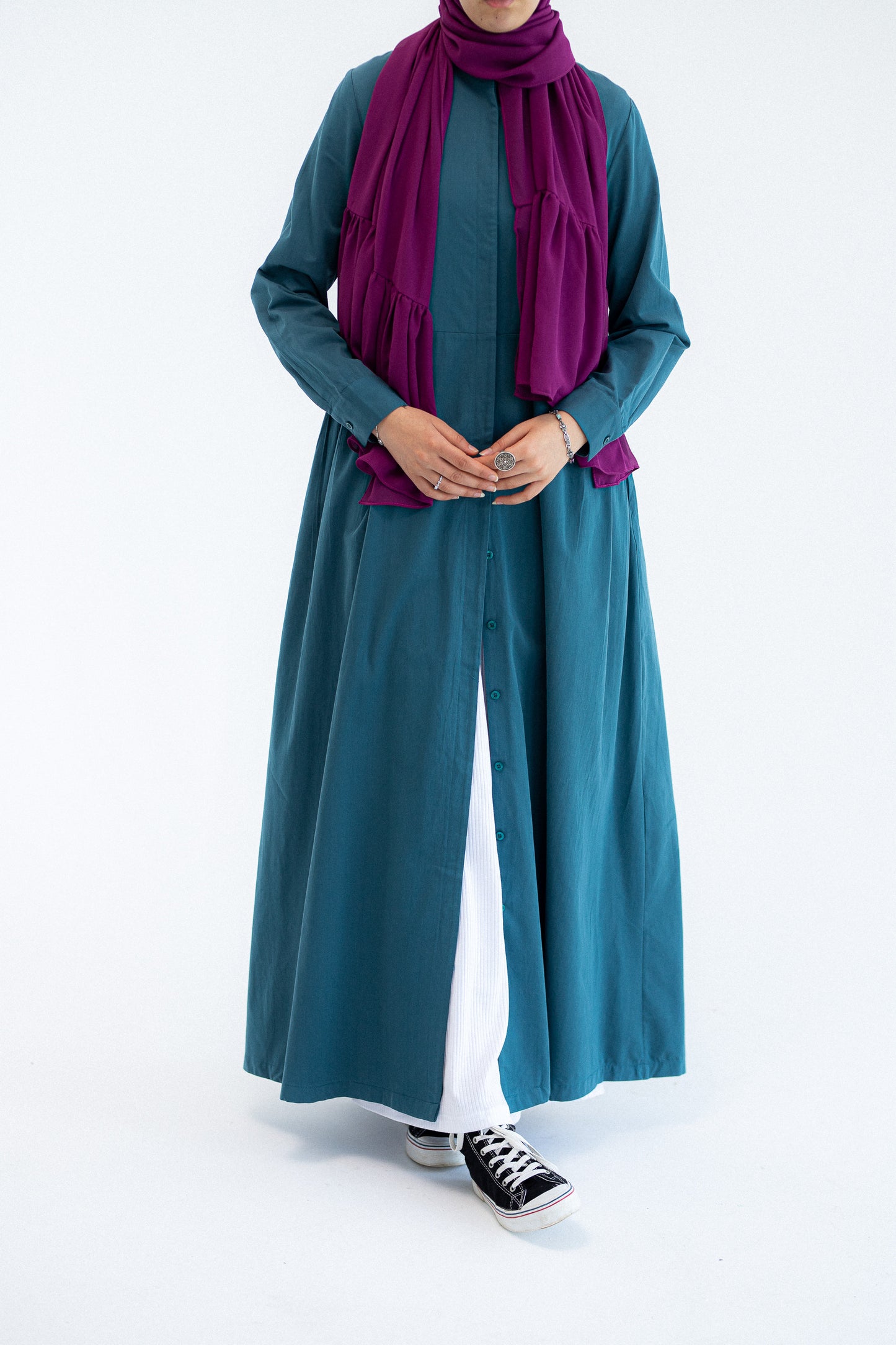 Teal Abaya Dress