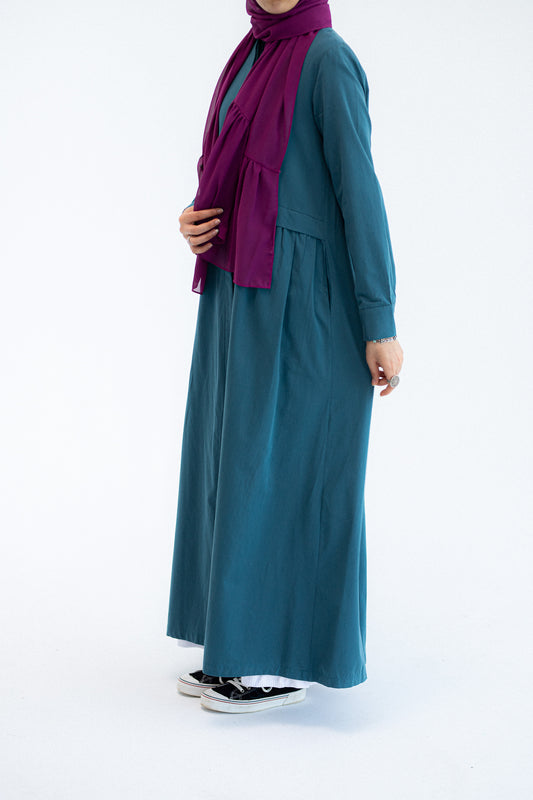 Teal Abaya Dress