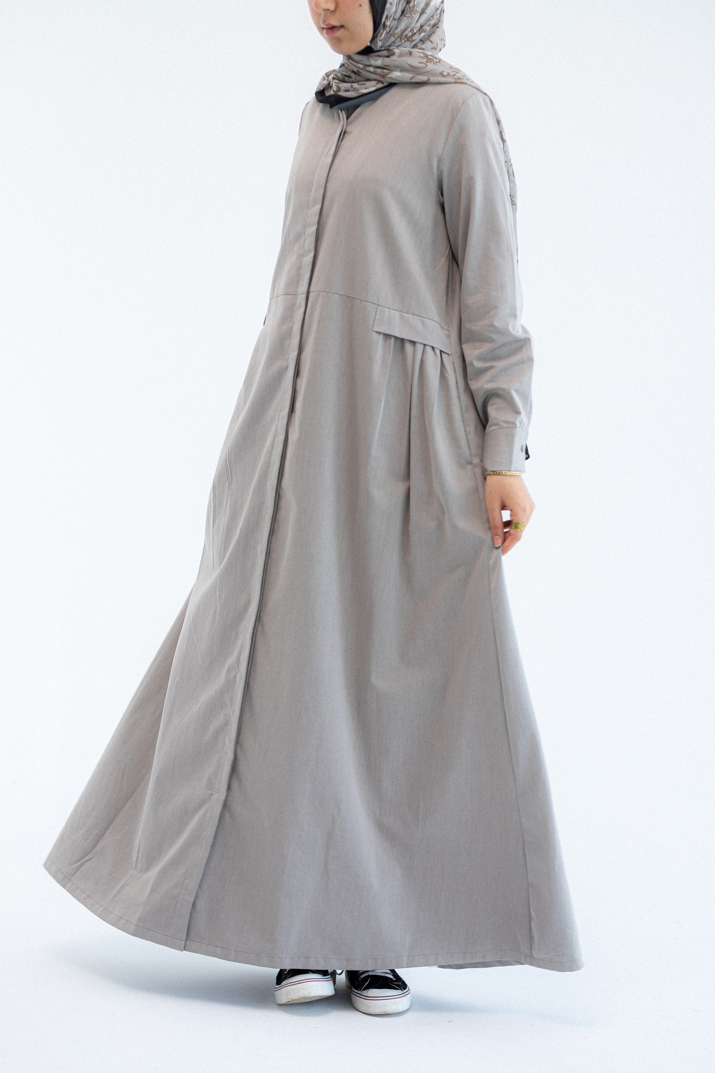 Gray Abaya Dress