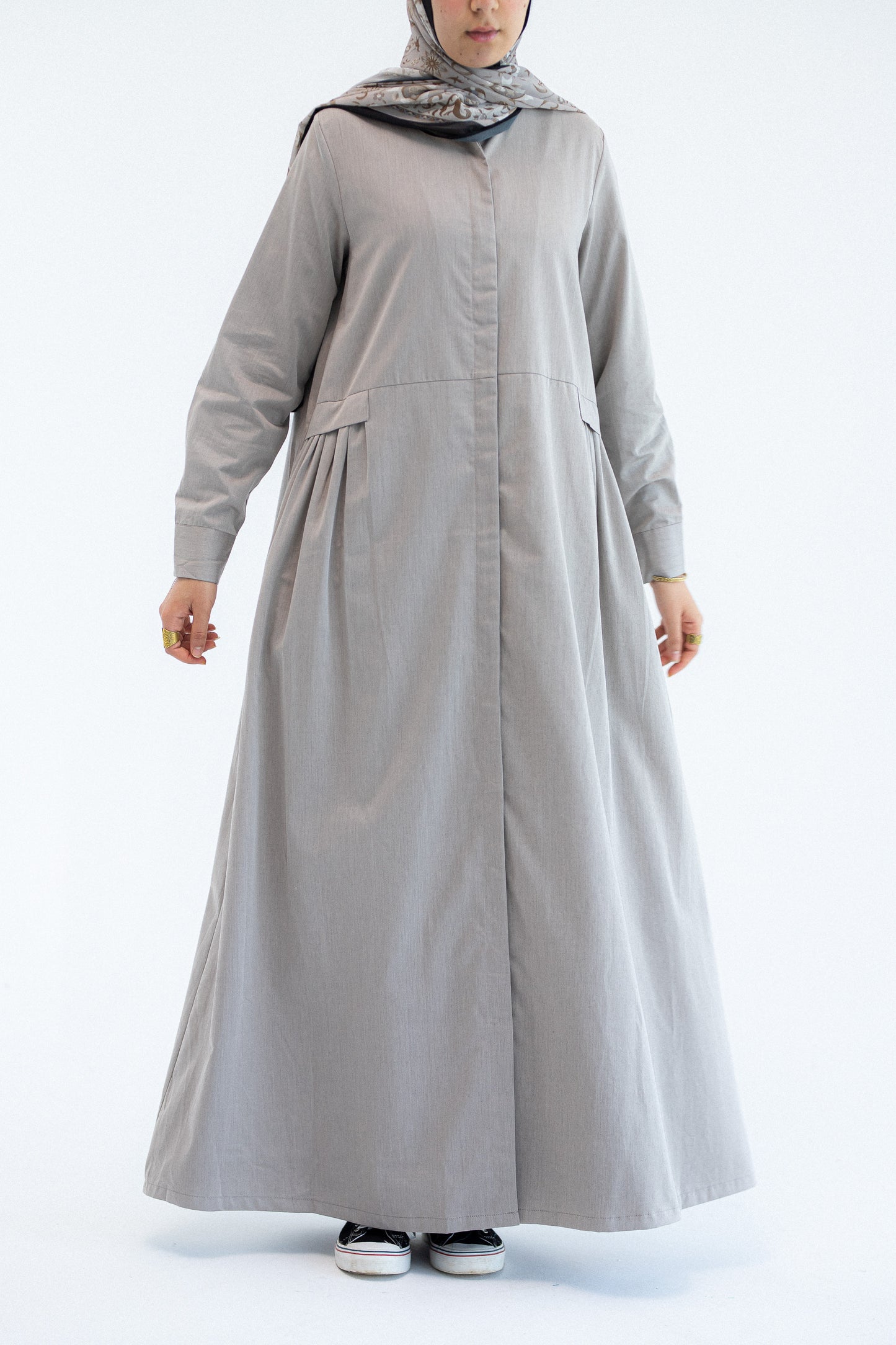 Gray Abaya Dress