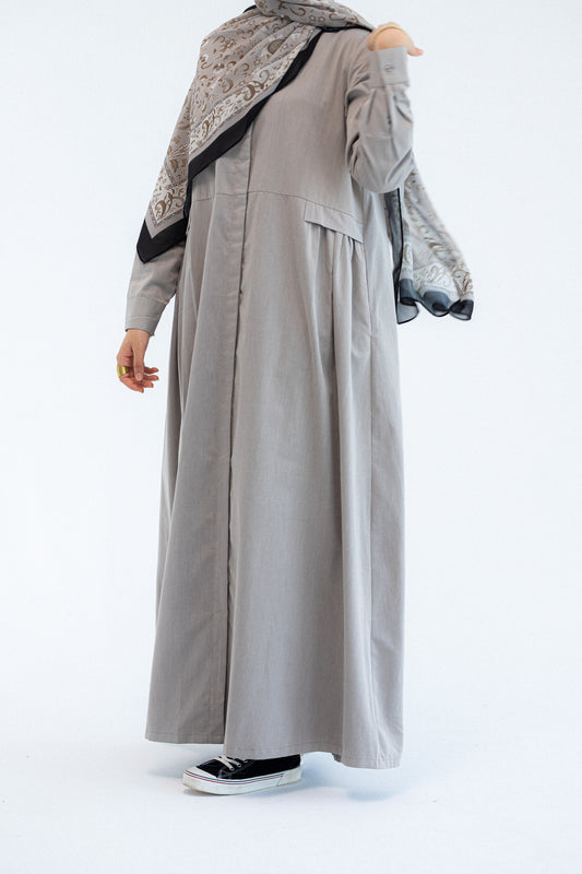 Gray Abaya Dress