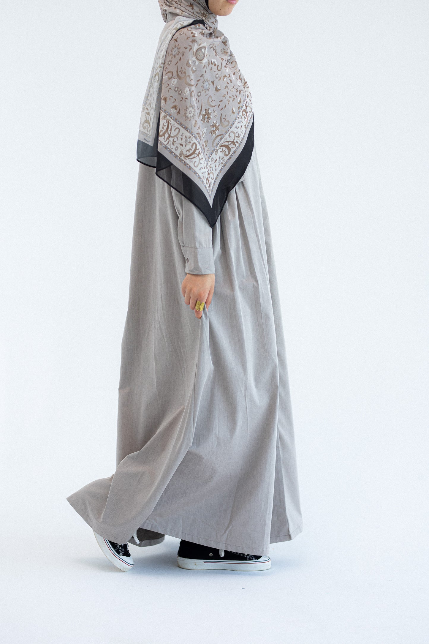 Gray Abaya Dress
