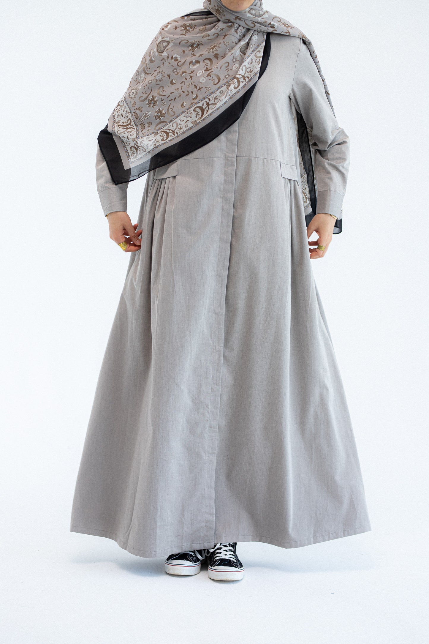 Gray Abaya Dress