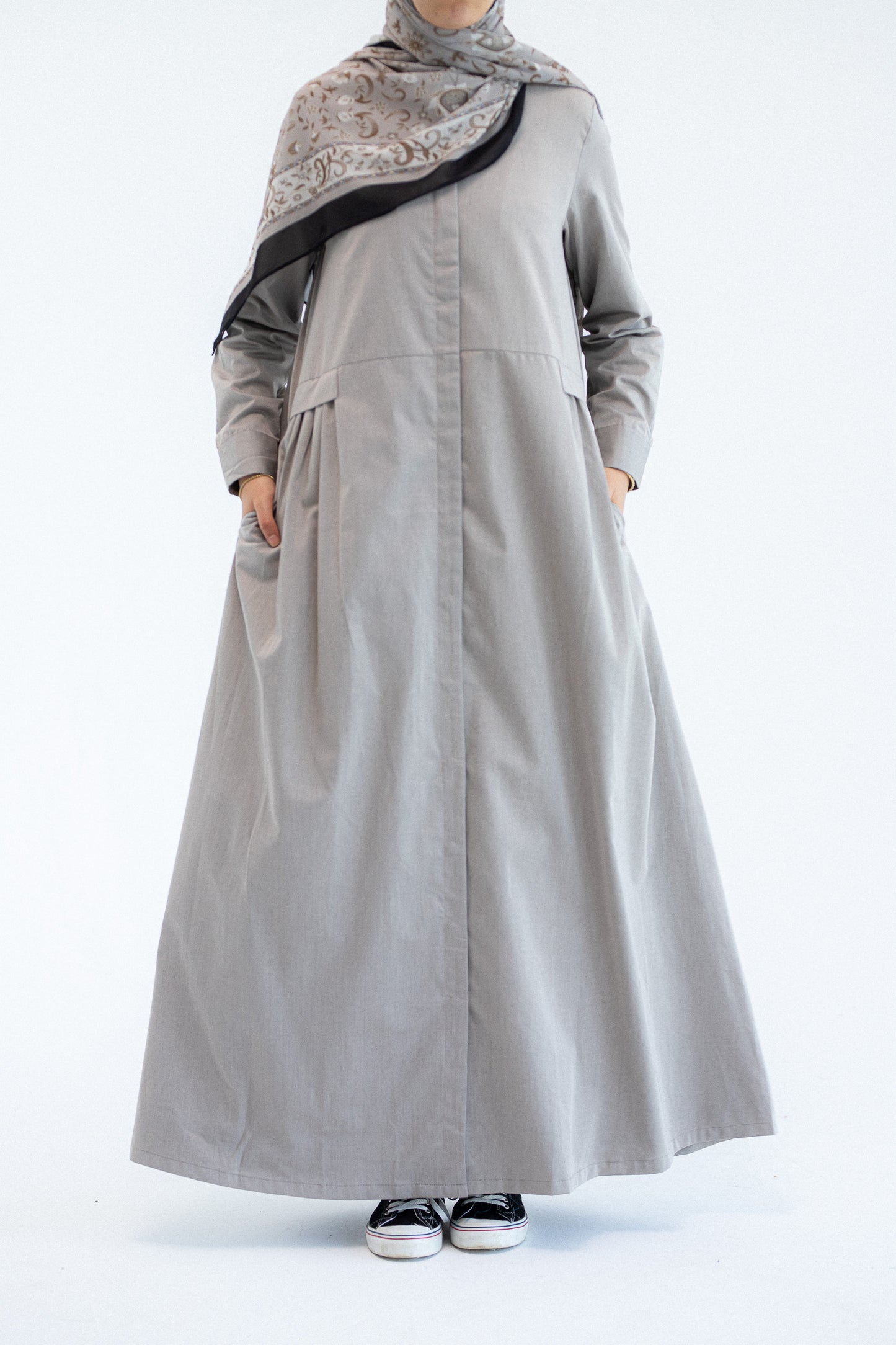 Gray Abaya Dress