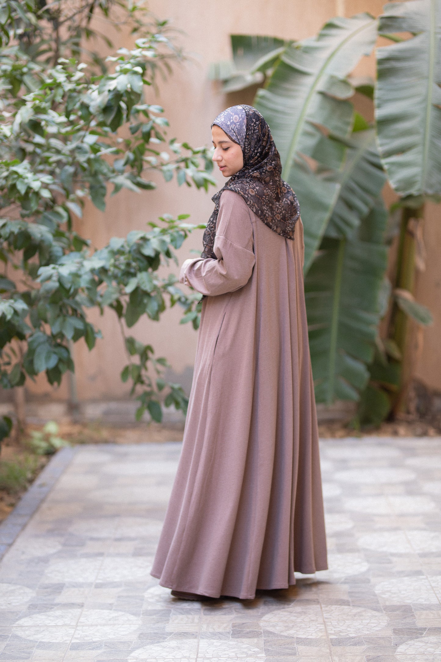 Suede-Knit Almond dress