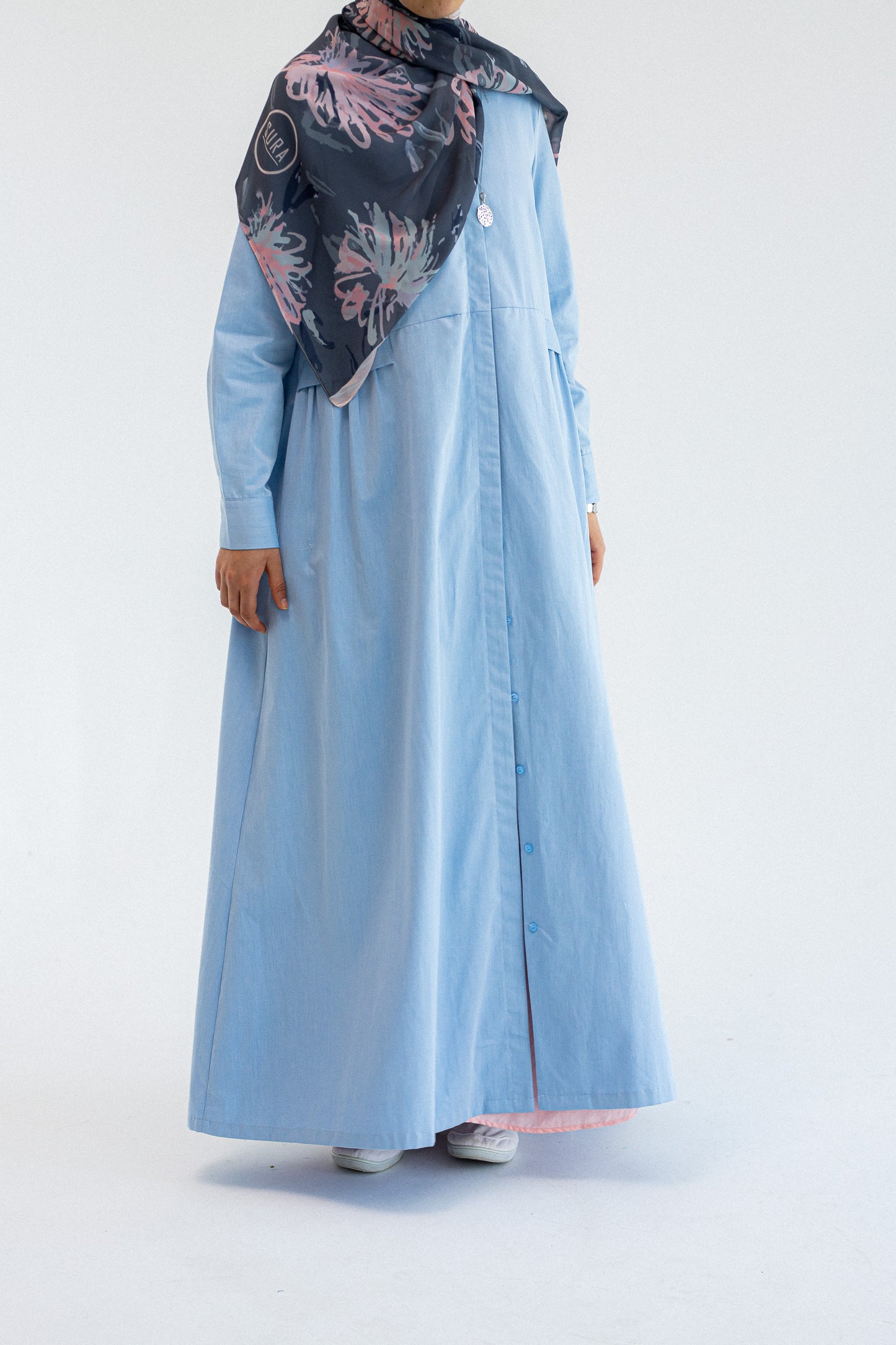 Sky Blue Abaya Dress
