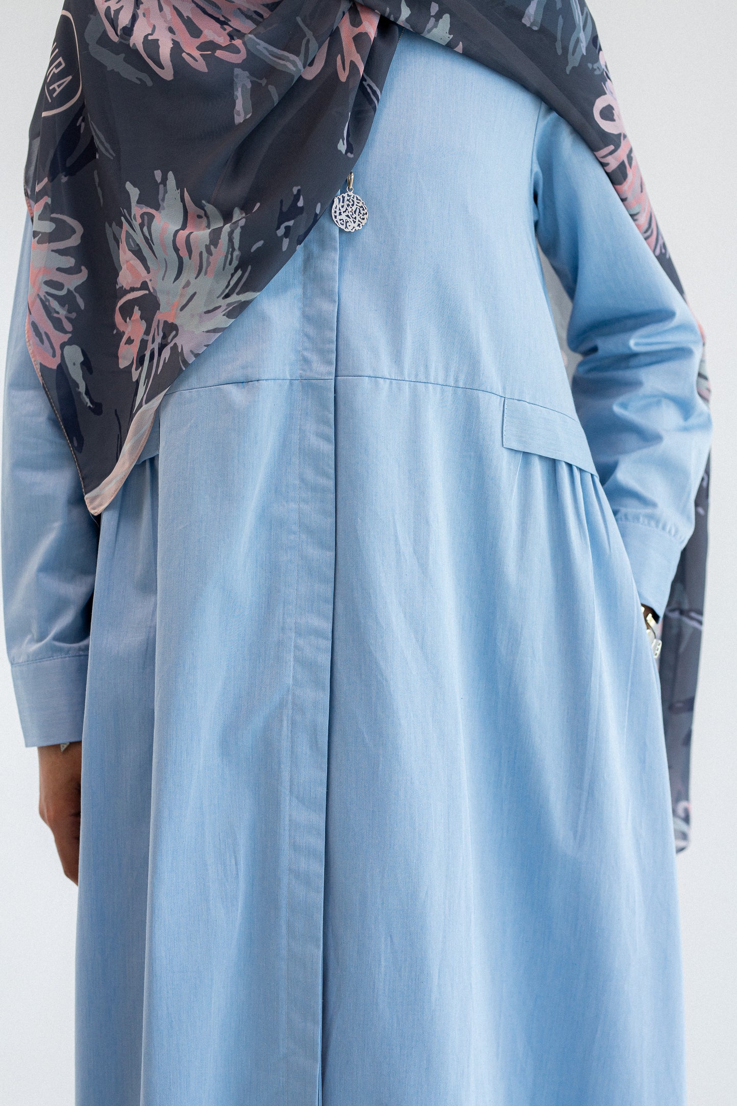 Sky Blue Abaya Dress