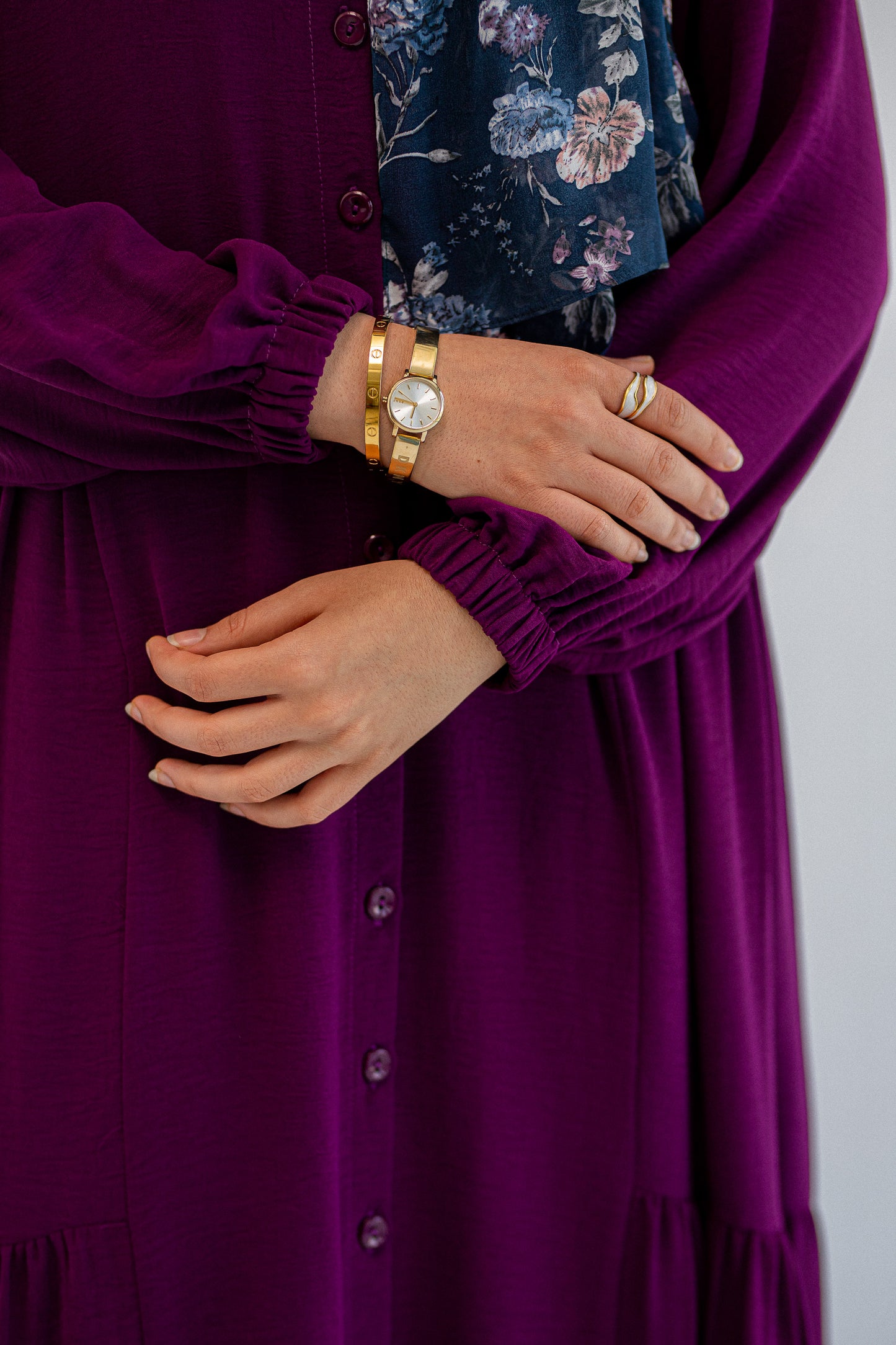 Purple loose Dress