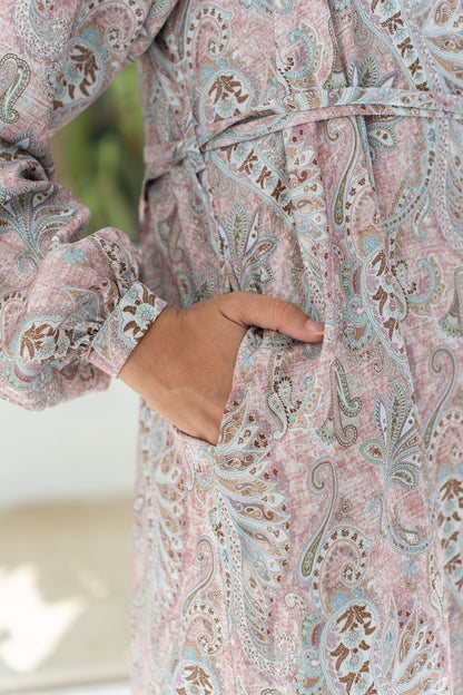 Paisley satin dress