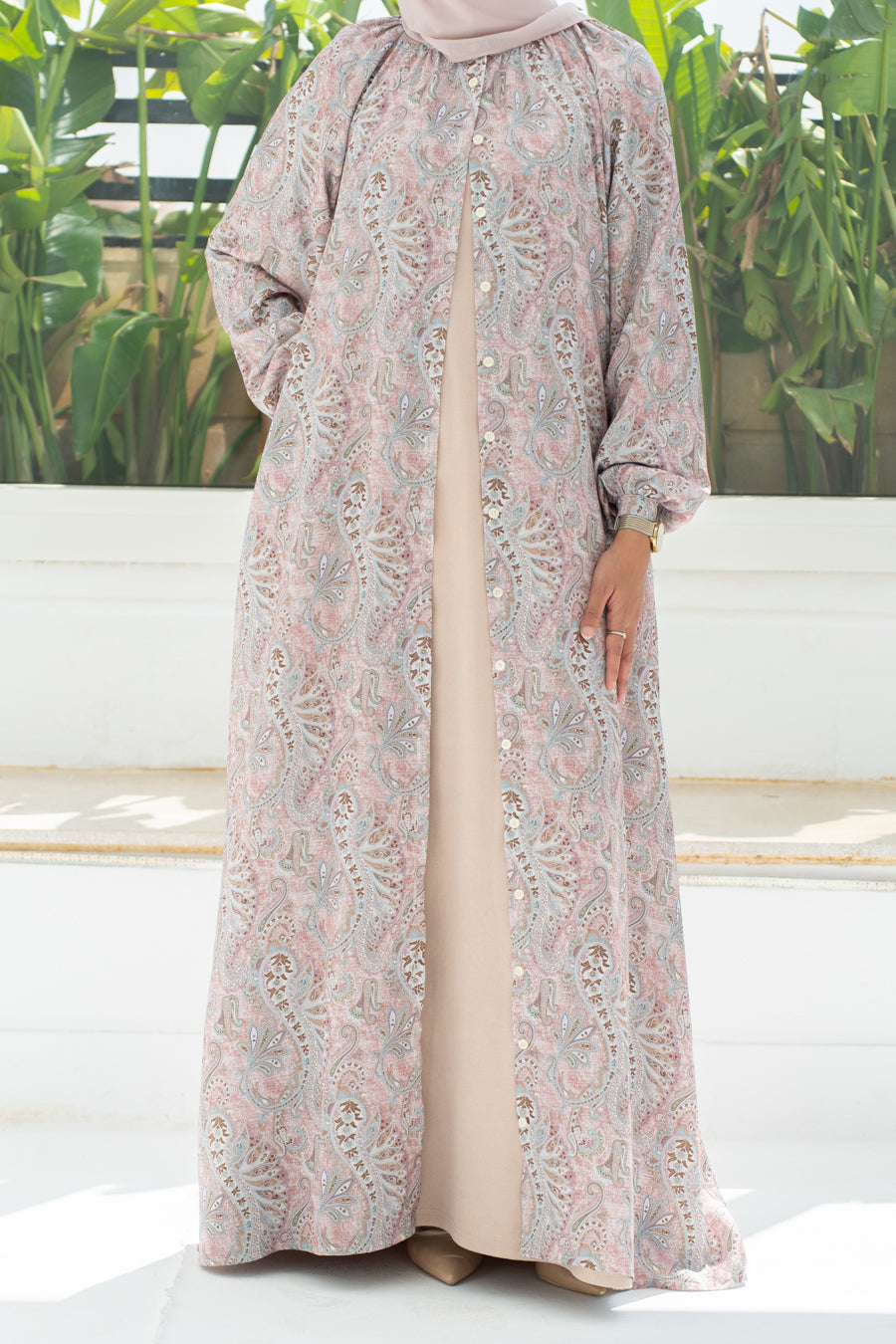 Paisley satin dress