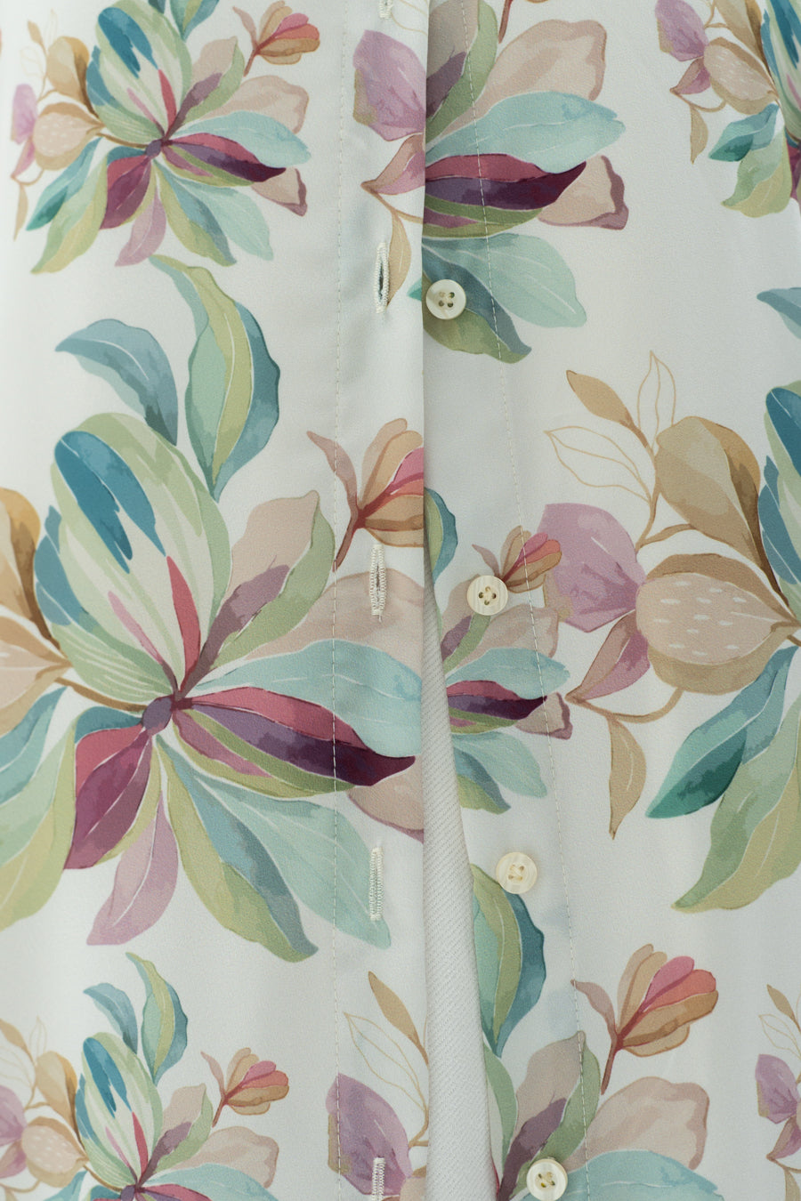 Floral satin dress