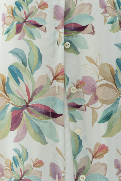 Floral satin dress