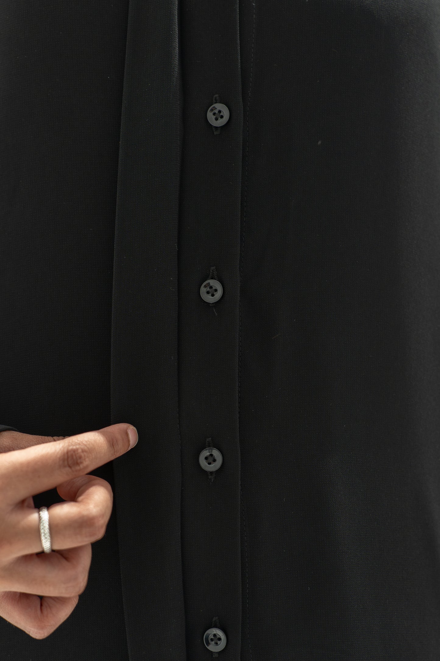 longline Black tunic