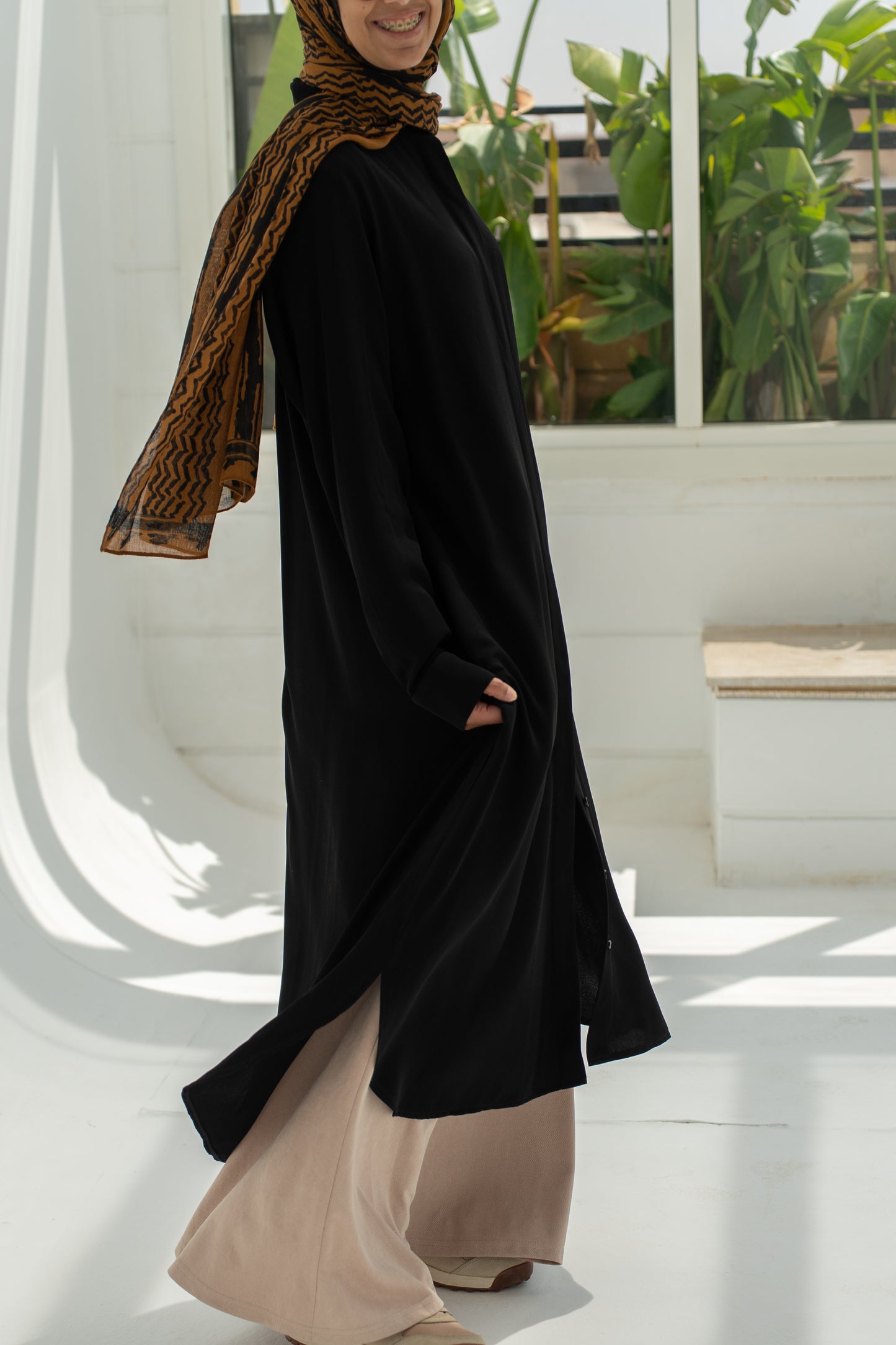 longline Black tunic
