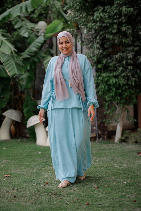 Mint Co-ord Linen Set