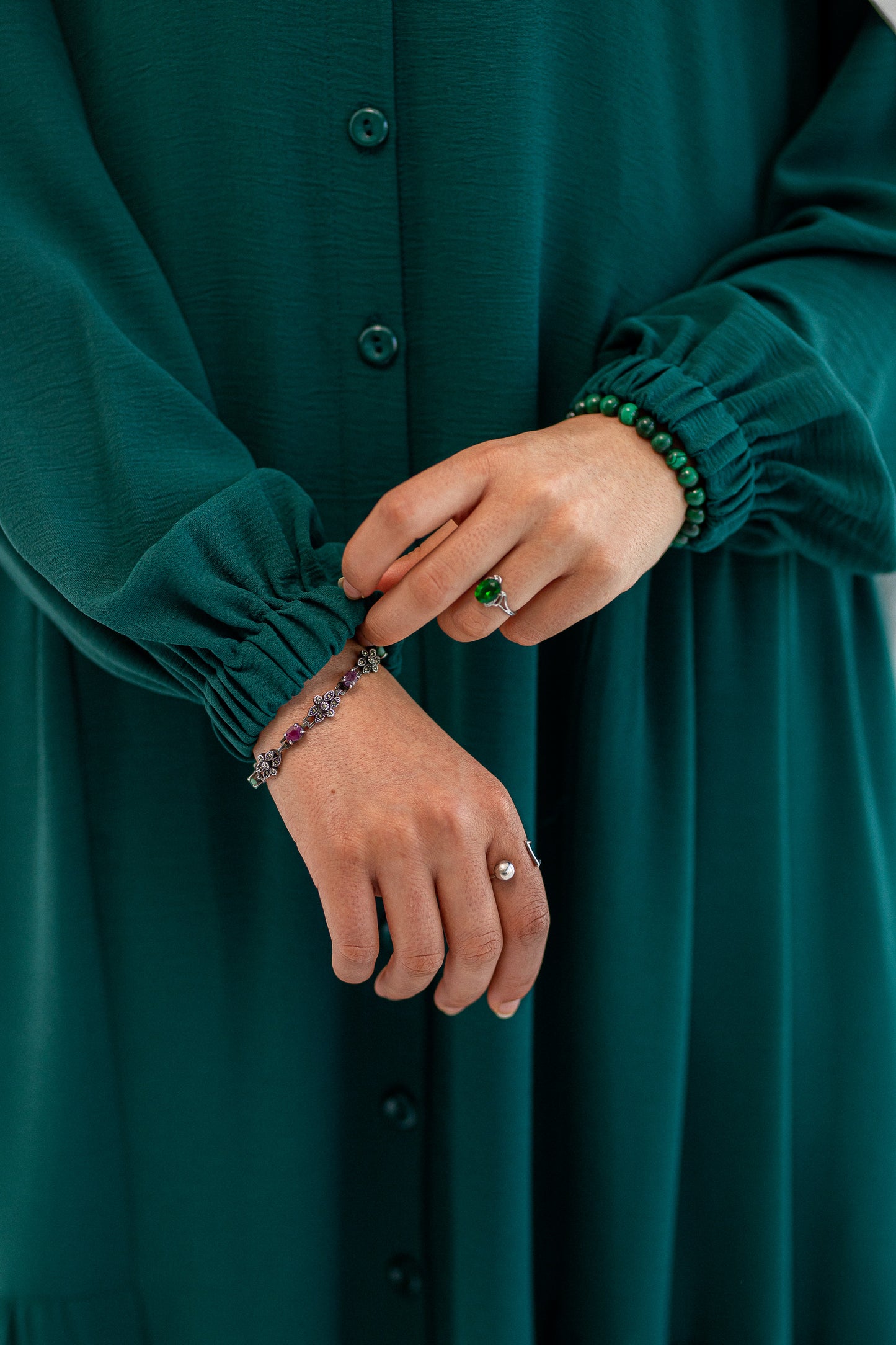 Green loose Dress