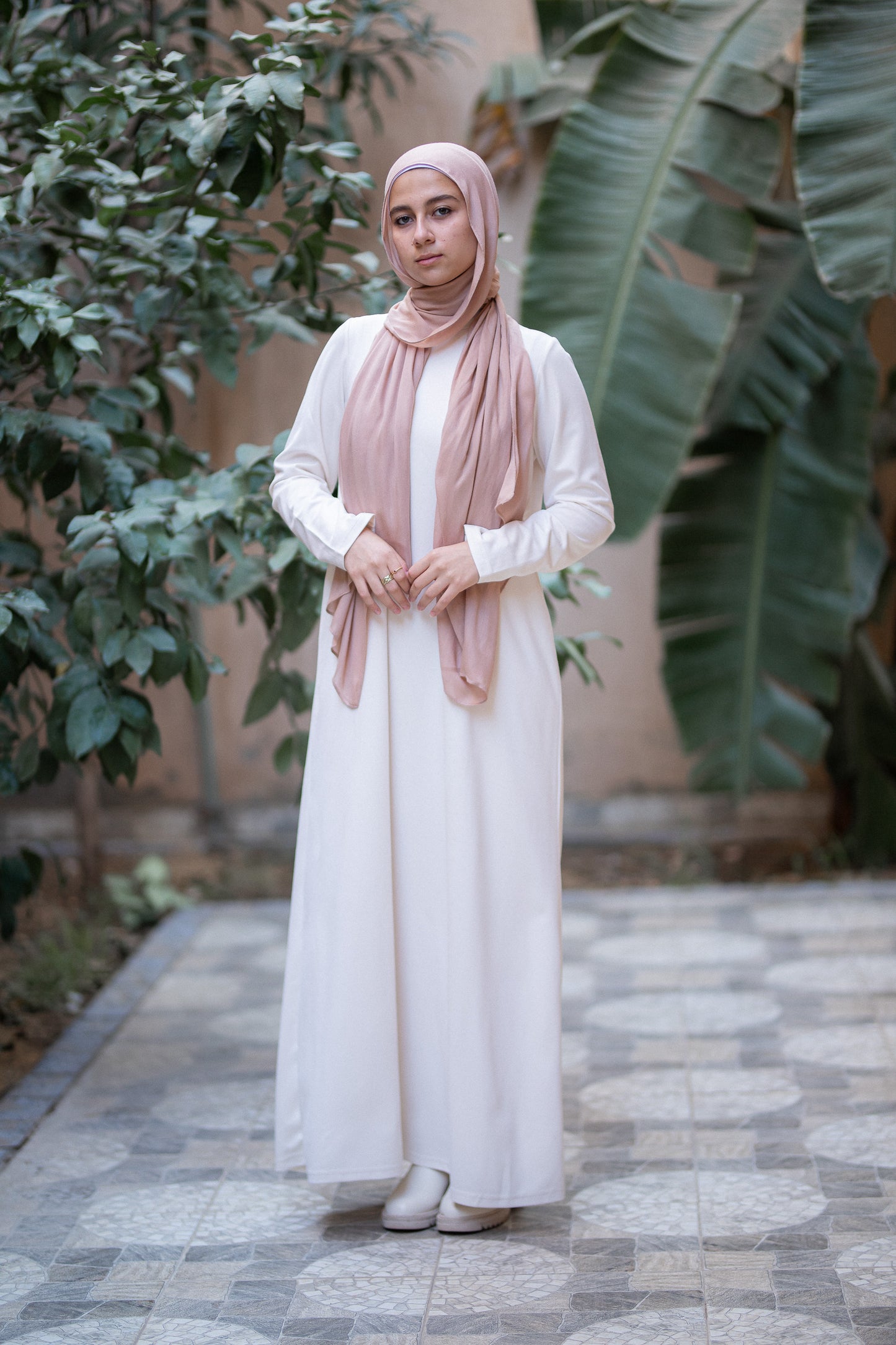 Off-White Basic Dress