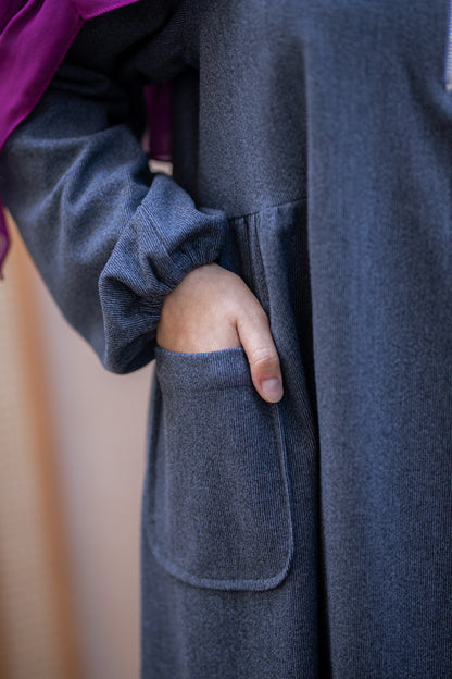 Black&Gray wool dress