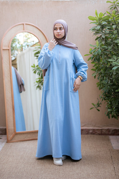 Sky blue Wool dress