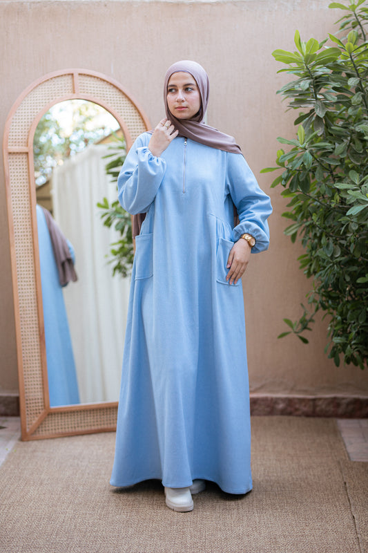 Sky blue Wool dress
