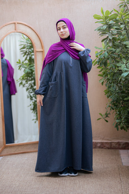 Black&Gray wool dress