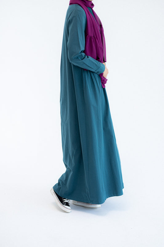 Teal Abaya Dress