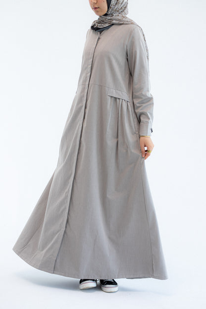 Gray Abaya Dress