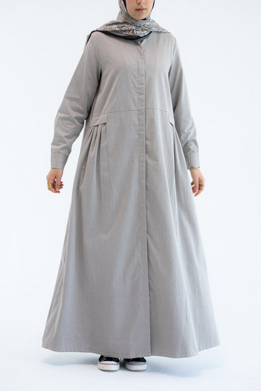 Gray Abaya Dress