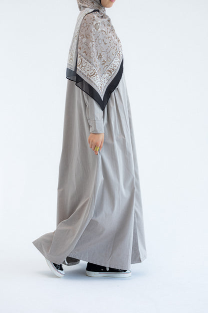 Gray Abaya Dress