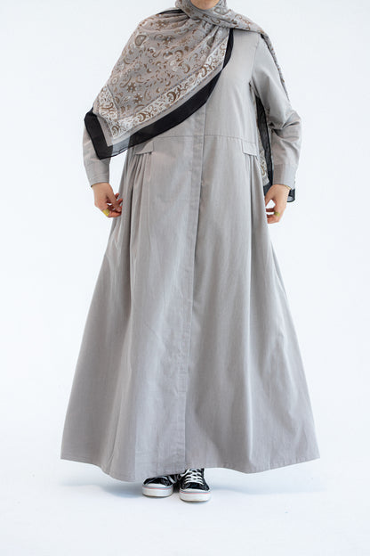 Gray Abaya Dress