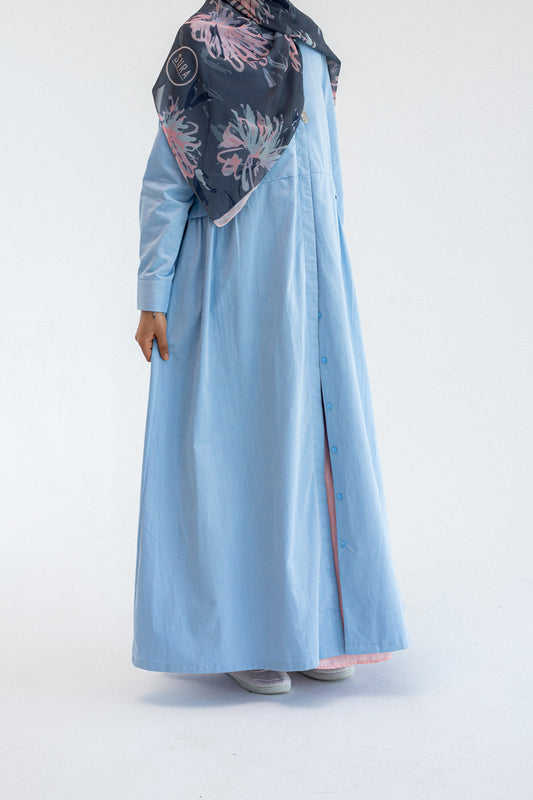 Sky Blue Abaya Dress