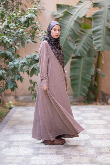 Suede-Knit Almond dress