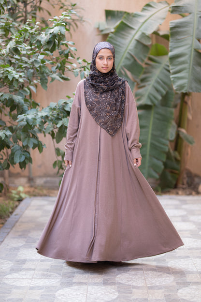 Suede-Knit Almond dress