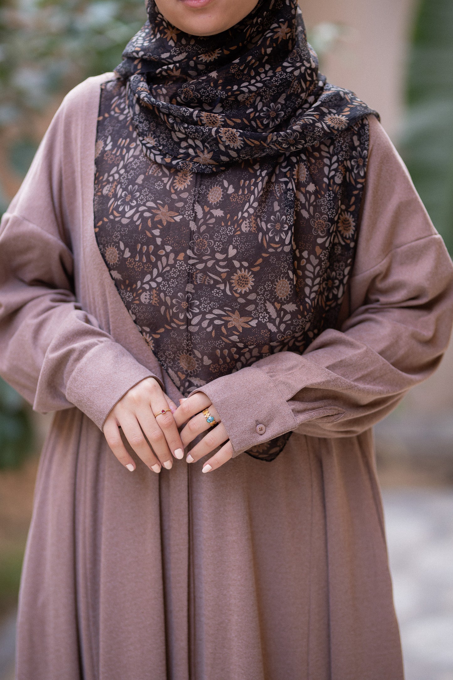 Suede-Knit Almond dress